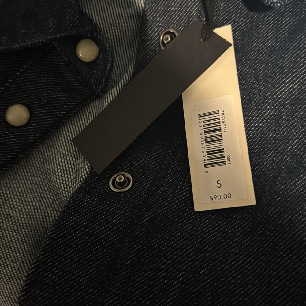 Banana Republic Dark Indigo Denim Button-Down Shirt - Picture 5 of 5